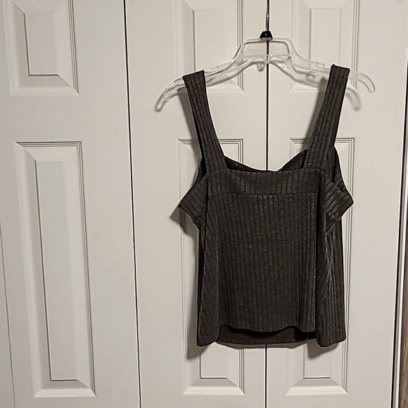 Apt. 9 Sweater Set Ribbed Button Down Cardigan and Tank Cami Size L - Picture 6 of 6